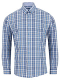 DRIFTER Sky Blue Check Long Sleeve Shirt