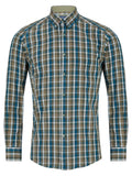 DRIFTER Green Check Long Sleeve Shirt