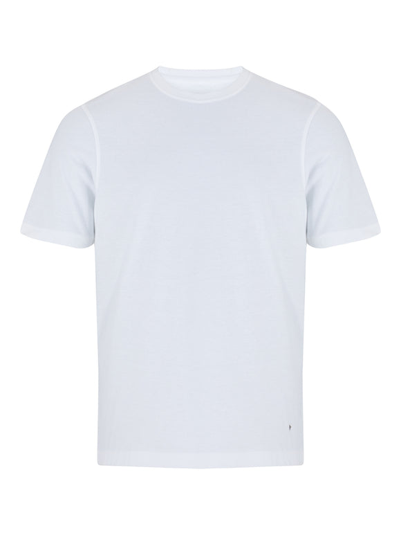 DRIFTER White Round Neck Tee