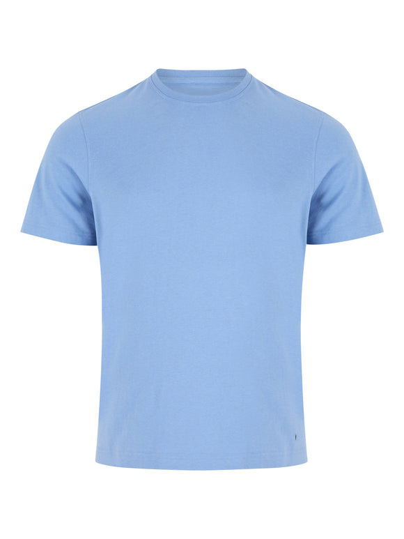 DRIFTER Blue Round Neck Tee