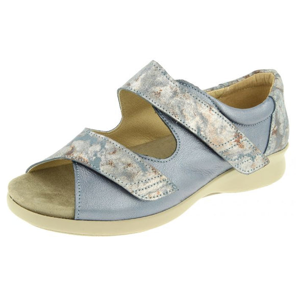 Surf Mottled Sky Blue Wide Fit Sandal