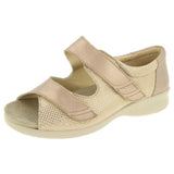 Petra Gold Wide Fit Sandal