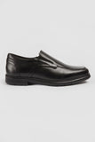 POD Carpenter Black Leather Slip On Shoe