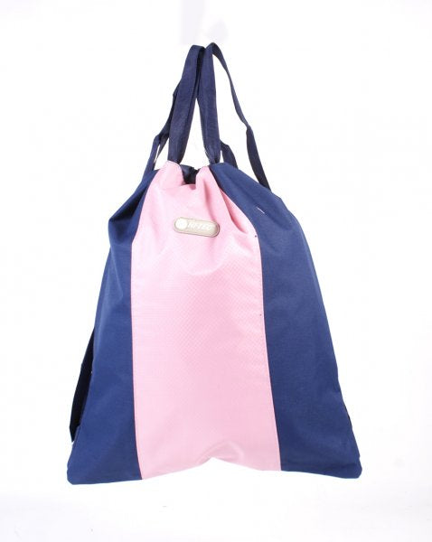 Pink and navy bag on sale