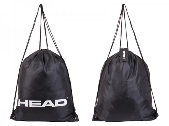 HEAD Black Drawstring Gym Bag