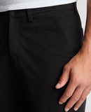 REMUS UOMO Ronan Black Straight Leg Chino