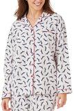 INDIGO SKY Ivory Dotty Dachshund Cosy Brushed Cotton Pyjamas