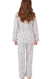 INDIGO SKY Ivory Dotty Dachshund Cosy Brushed Cotton Pyjamas