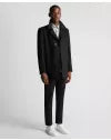 REMUS UOMO Lochlan Black Tailored Coat