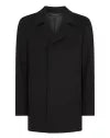 REMUS UOMO Lochlan Black Tailored Coat