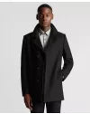 REMUS UOMO Lochlan Black Tailored Coat