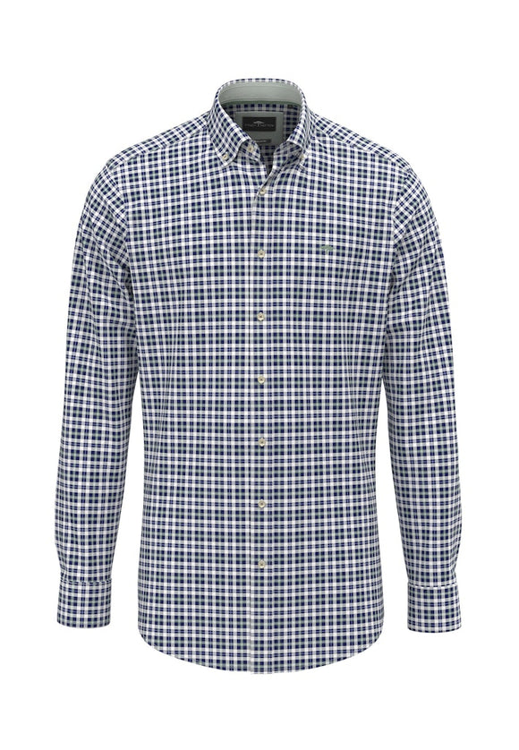 FYNCH HATTON Fern Checked Shirt 1508 8690