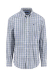 FYNCH HATTON Dark Ivy Check Shirt 1514 5750