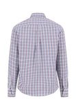 FYNCH HATTON Deep Merlot Check Shirt 1514 5750