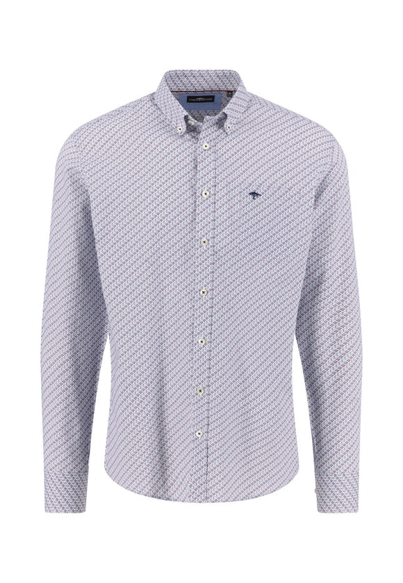 FYNCH HATTON Shirt 1514 5740 Deep Merlot