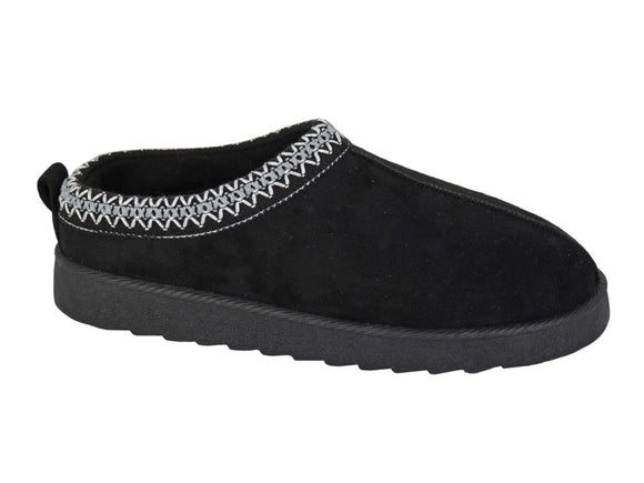 CIPRIATA Dana Black Microsuede Mule Slipper