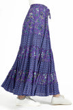 MUDFLOWER Purple Tiered Midi Skirt 269
