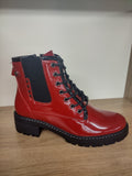 SUSST Tessa Red Patent Boot