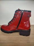 SUSST Tessa Red Patent Boot