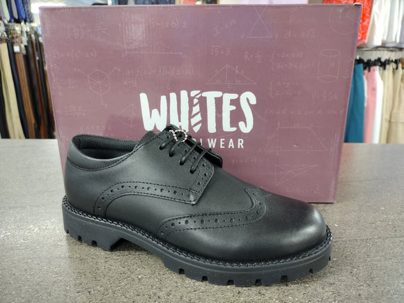 WHITES 6461 Black Chunky Laced Brogue