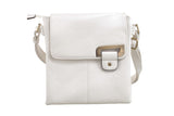 White Classic Travel Cross Body Bag - Bessie London