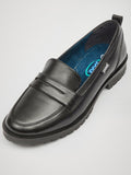 POD Kim Black Leather Loafer