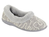 SLEEPERS Deeta Grey Textile Slipper