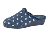 SLEEPERS Josephine Navy Mule Slipper