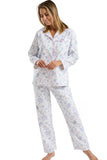 MARLON Lavender Floral Bouquet Winceyette Pyjama Set