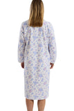 MARLON Blue Floral Bouquet Winceyette Nightdress