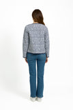MUDFLOWER Navy Floral Print Quilted Jacket 251