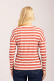 MUDFLOWER Pink Stripe Lurex Top