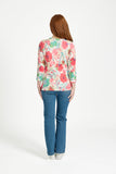 MUDFLOWER Pink Floral Print Lightweight Jumper