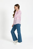 MUDFLOWER Pink Floral Embroidered Shirt 210