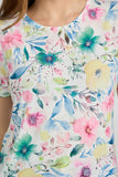 MUDFLOWER Pink Floral Print Top 258