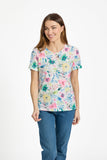 MUDFLOWER Pink Floral Print Top 258