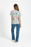 MUDFLOWER Pink Floral Print Top 258