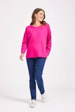 MUDFLOWER Pink Stripe Detail Jumper