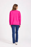 MUDFLOWER Pink Stripe Detail Jumper