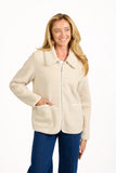 MUDFLOWER Ivory Sherpa Fleece Jacket