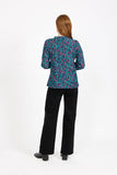 MUDFLOWER Navy Floral Printed Blouse 338
