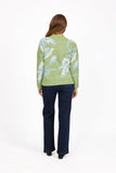 MUDFLOWER Green Floral Jacquard Knit 333