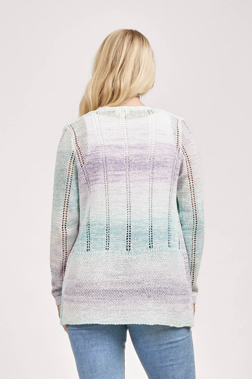MUDFLOWER Lilac Space Dye Pointelle Cardigan – Mooreheads