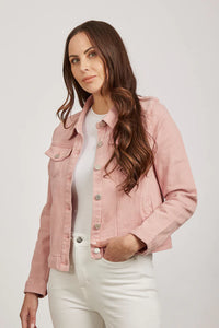 MUDFLOWER Pink Denim Jacket