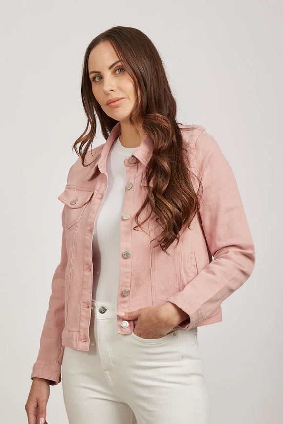 MUDFLOWER Pink Denim Jacket