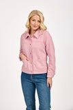 MUDFLOWER Pink Faux Suede Jacket 584