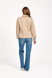 MUDFLOWER Beige Faux Suede Jacket