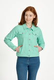 MUDFLOWER Green Denim Jacket 215