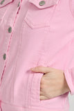 MUDFLOWER Pink Denim Jacket 215