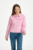 MUDFLOWER Pink Denim Jacket 215